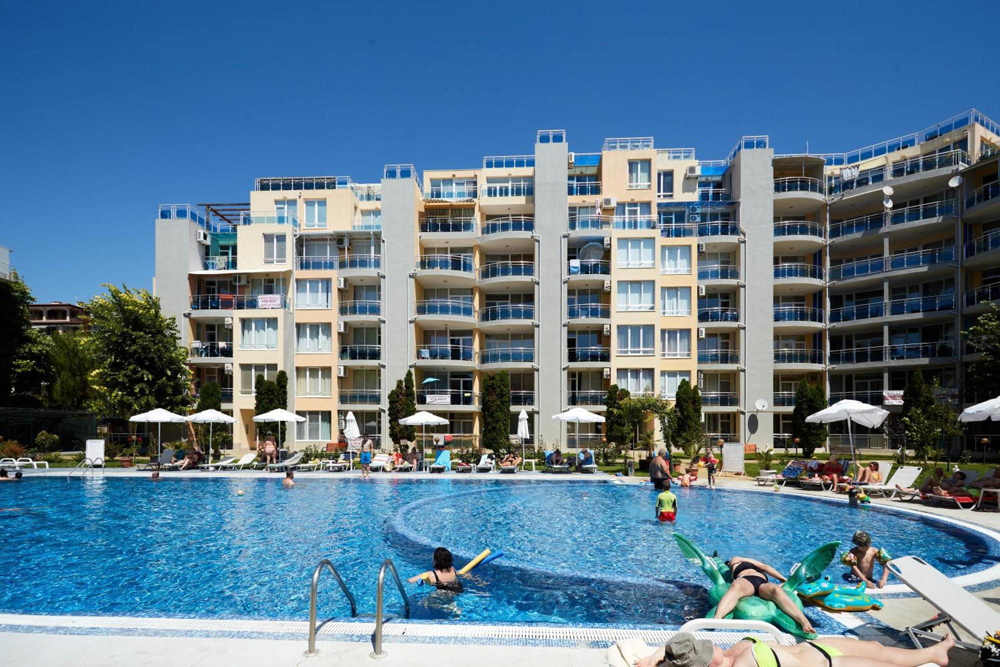 Luxury First Line Apartment With Pool By The Sea Nesebar Bagian luar foto